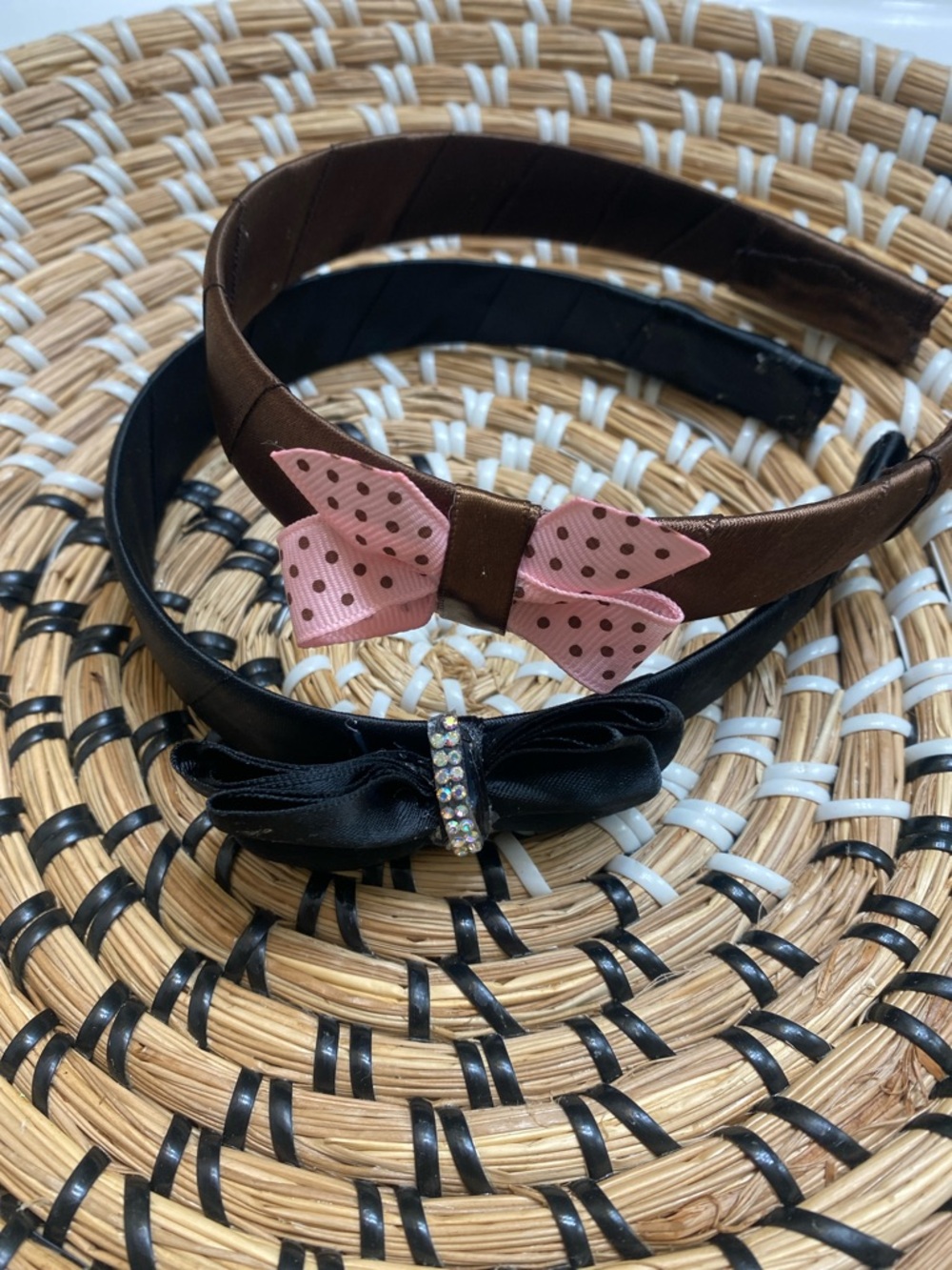 Set of 2 Girls Bow Headbands